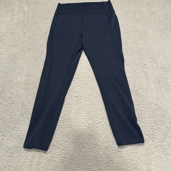 lululemon athletica Pants - Lululemon Size 8 In Movement Crop Leggings Everlux Hi-Rise 23" Inseam True Navy